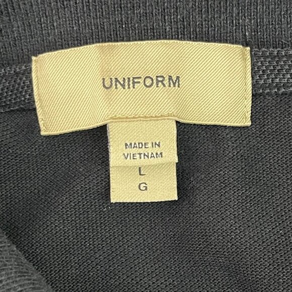 Burberry Women's Blue Black Uniform Button Down Short Sleeve Shirt Size Large - Picture 5 of 9